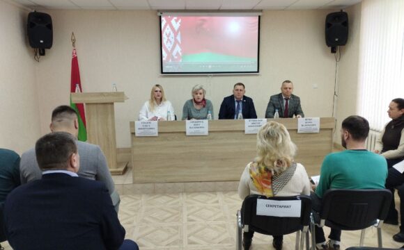 photo_2026-02-26_14-58-38 26 февраля 2026 года в актовом зале КУМПП «Пинское районное ЖКХ» прошла профсоюзная конференция Первичной профсоюзной организации коммунального унитарного много отраслевого производственного предприятия жилищно-коммунального хозяйства «Пинское районное ЖКХ» белорусского профессионального союза работников жилищно-коммунального хозяйства и сферы обслуживания